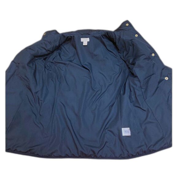 J. Crew Black Quilted Jacket Snap Closure Size Small - Picture 9 of 13